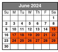 4:00pm Tour June Schedule