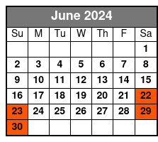 Savannah's Medical History June Schedule