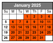 Generals and Generalities January Schedule