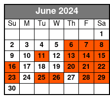 Dinner Cruise: Patriots Point June Schedule