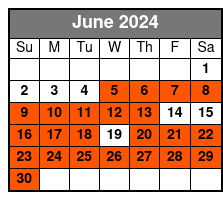Charleston Sailing Charters June Schedule