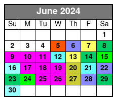 Charleston SUP Eco Tour June Schedule