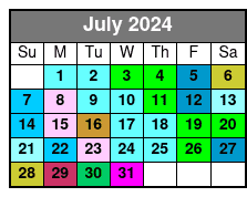 Charleston SUP Eco Tour July Schedule