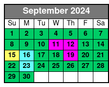 25-Min Heli & Hummer Tour September Schedule