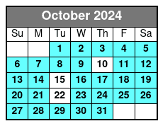 25-Min Heli & Hummer Tour October Schedule
