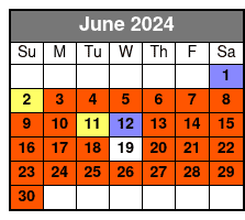 3 Hour Dolphin Tour June Schedule