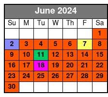 2 Hour Dolphin Tour June Schedule