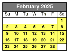Shell Island Ferry February Schedule