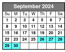 Schedule September Schedule
