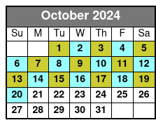 Shell Island Snorkel Cruise October Schedule