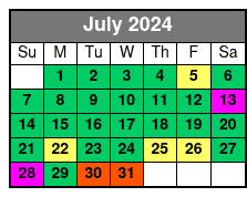Private Boat Charter Emerald Bay July Schedule