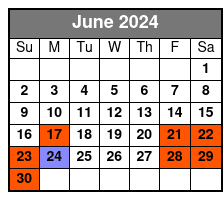 Full Combo Zipline Adventure June Schedule