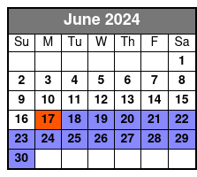 Paddleboard June Schedule