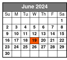 Sunset Hibachi Dinner Cruise June Schedule