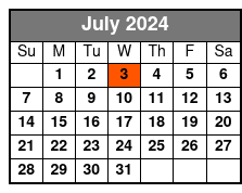 9:30am Paddleboard Trip July Schedule