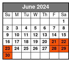 Overnight Experience June Schedule