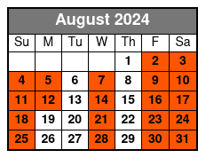 Bimini Island August Schedule