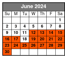 1:00pm Eco Paddle Option June Schedule