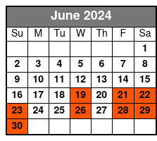 Bimini Island - Bahamas June Schedule