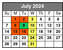 Wheel Experience July Schedule