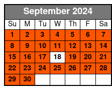 Segway Tour of Historic San Antonio September Schedule