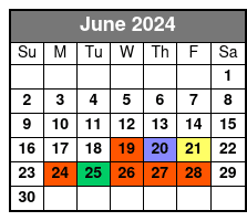 Three Hour Cruise June Schedule
