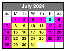 Adventure Island Tampa Water Park - Tampa FL July Schedule
