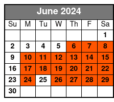 9am Dolphin/Shell Key June Schedule