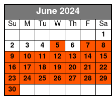 Sunset Sailing June Schedule