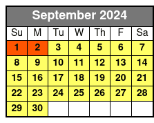 Dolphin Cruise September Schedule