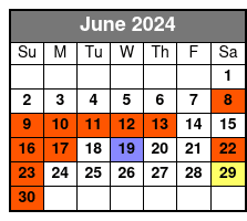 Dolphin Tour June Schedule