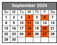 Grand American Opry September Schedule