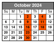 Grand American Opry October Schedule