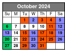 Front Balcony October Schedule