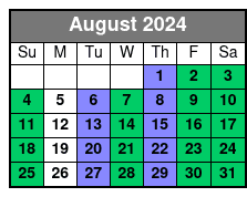 Default August Schedule