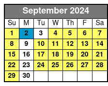 Circle Line: NYC Beast Speedboat Ride September Schedule