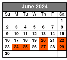 Washington DC Day Trip June Schedule