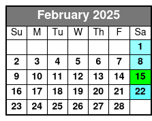 Sunrise Experience February Schedule