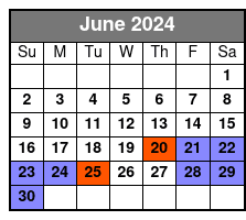 2-Hour Express Tour June Schedule