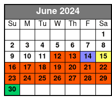 Daytime 90 Minute Tour June Schedule