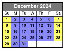 Cruise Timed Ticket December Schedule