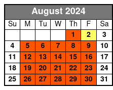 Start Times August Schedule