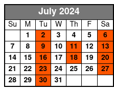 10am Tour July Schedule