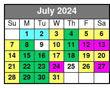 Tour July Schedule