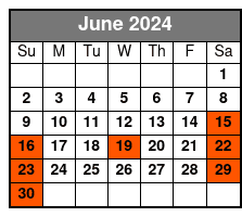 Afternoon 13:00 June Schedule