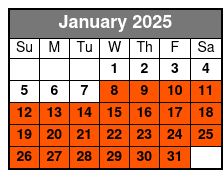 Evening 16:00 January Schedule