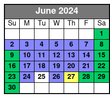 Edge Observation Deck - General Admission June Schedule