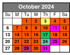 Minimum 4 People Required October Schedule