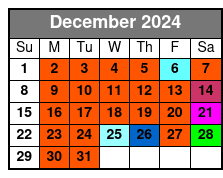 Minimum 4 People Required December Schedule