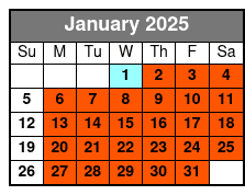 Minimum 4 People Required January Schedule